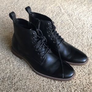 B.P leather boots men 12